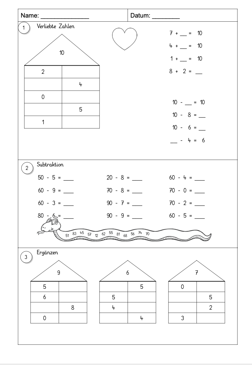 Mathe Klasse 2